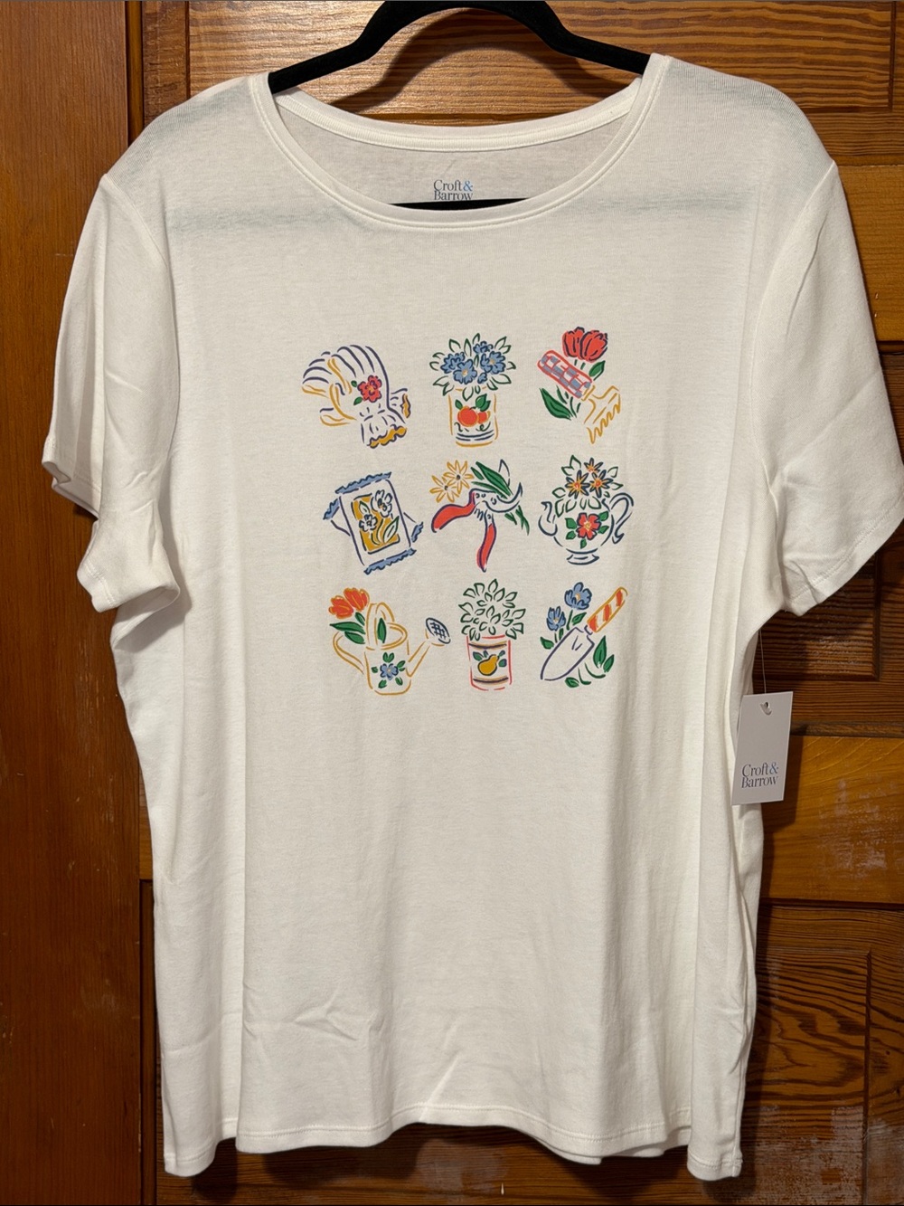 NWT Sonoma Tee Gardening Design Size XXL